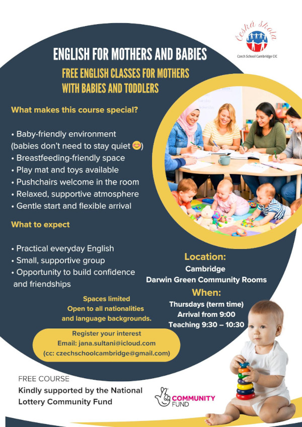 English for Mothers and Babies poster